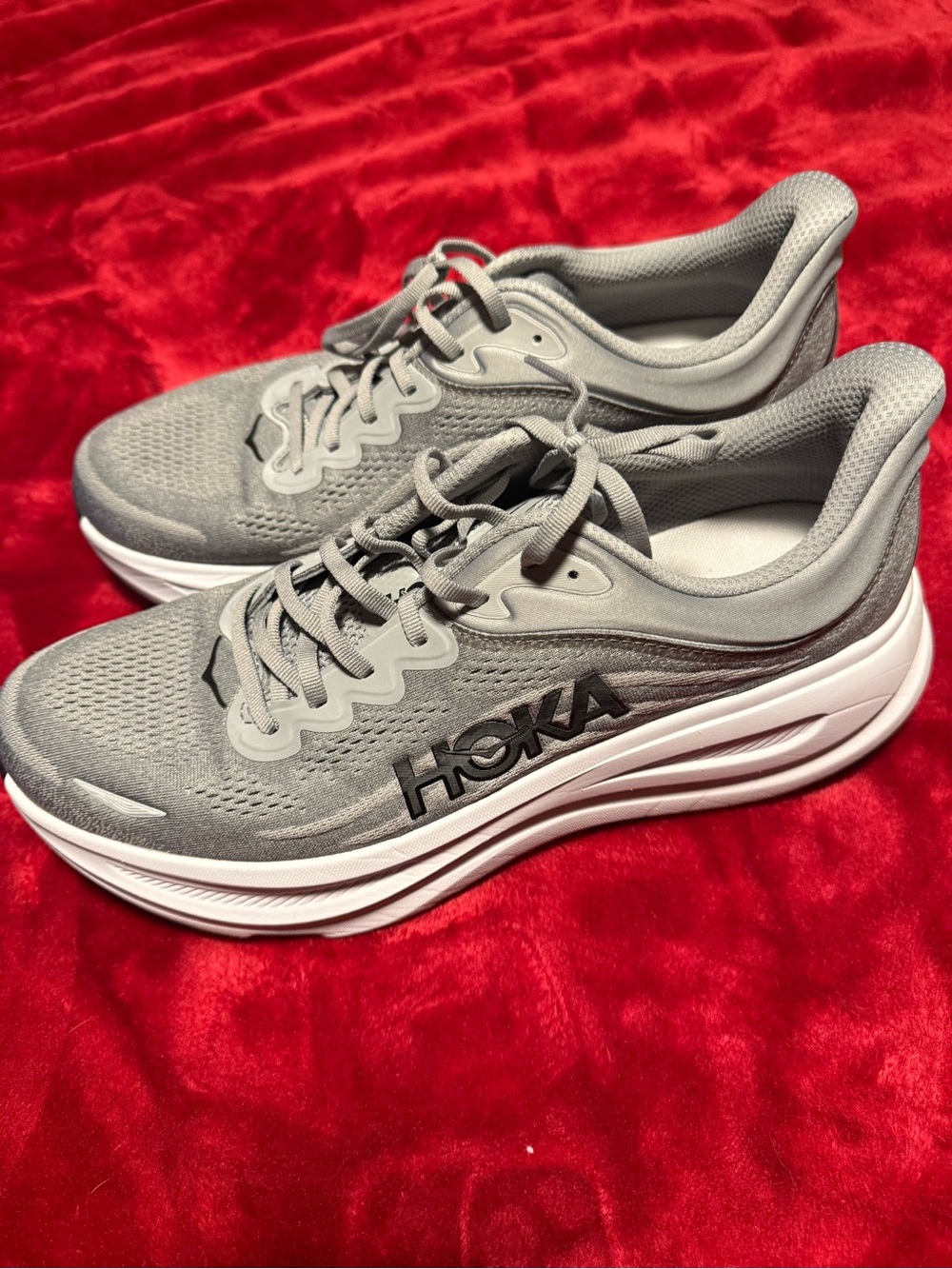 HOKA Men’s Gray Running Shoes - Lightweight Cushioning